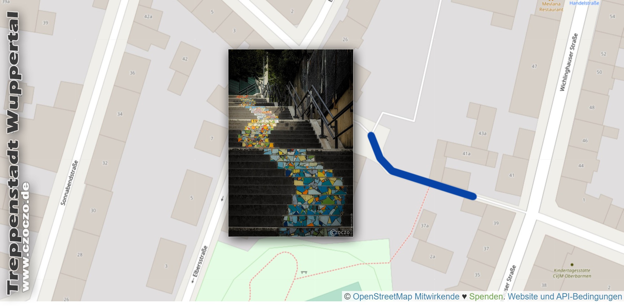 Treppen-Elberstrasse-Mapa