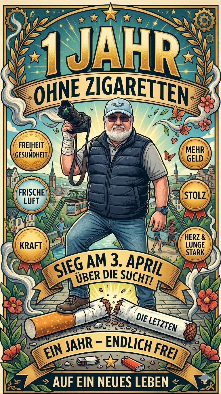 Erfolg beim Nichtrauchen - Welt aus den Fugen